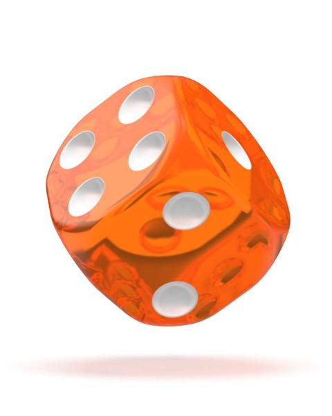 Oakie Doakie Dice W6 Würfel 12 mm Translucent - Orange 36 Stück